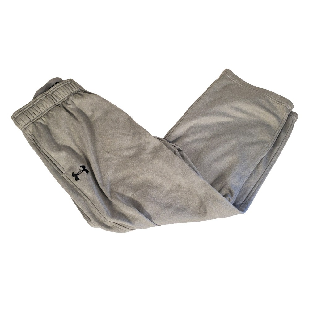 Under Armour Men's 2XL Loose Gray Athletic‎ Joggers Sweatpants Drawstring